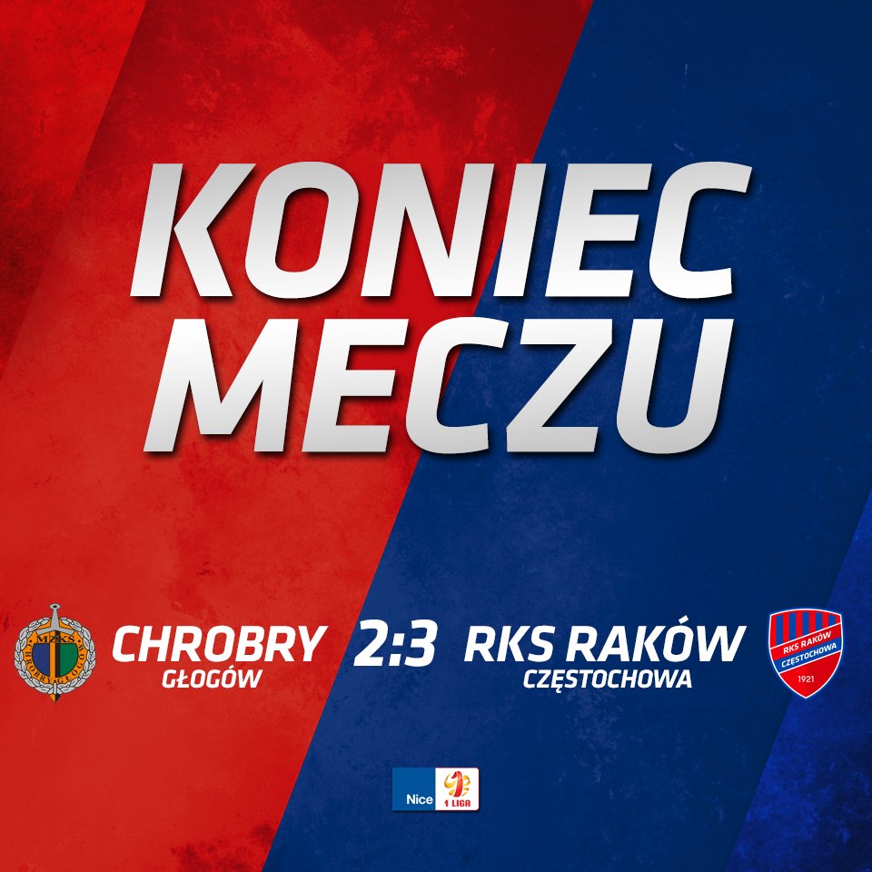 Rakow1921's tweet photo. KONIEC!!! Wygrywamy z Chrobrym 3:2! Bramki dla nas zdobyli: Andrzej Niewulis, Adam Czerkas i Hubert Tomalski. // Brawo Panowie! https://t.co/QdqnAEnY5l