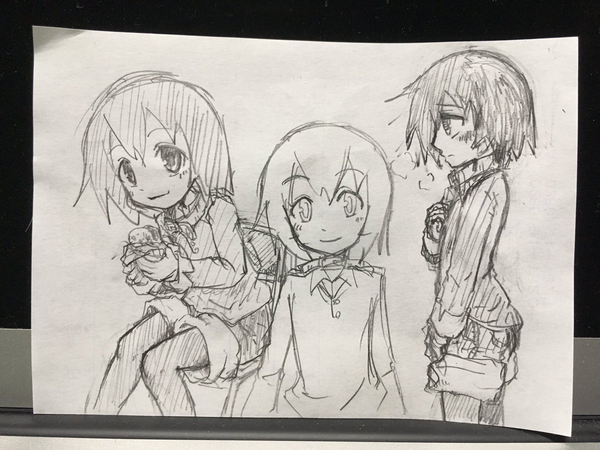 久々にツイッター触ったので久々にラクガキ。自分で描いといてなんだけど、こいつの服どーなってんだろう? 