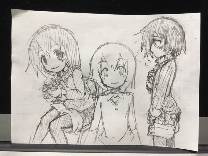久々にツイッター触ったので久々にラクガキ。自分で描いといてなんだけど、こいつの服どーなってんだろう? 