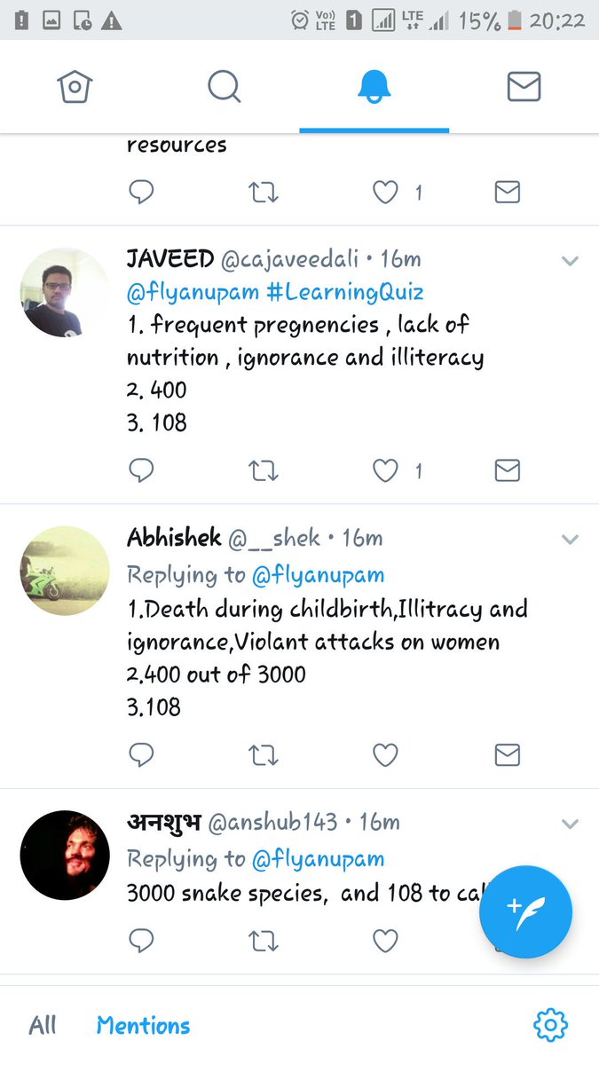 beeanup1's tweet image. According to data, first correct full answers were given by .@__shek and .@LazySmartGirl  . Congratulations.  #LearningQuiz