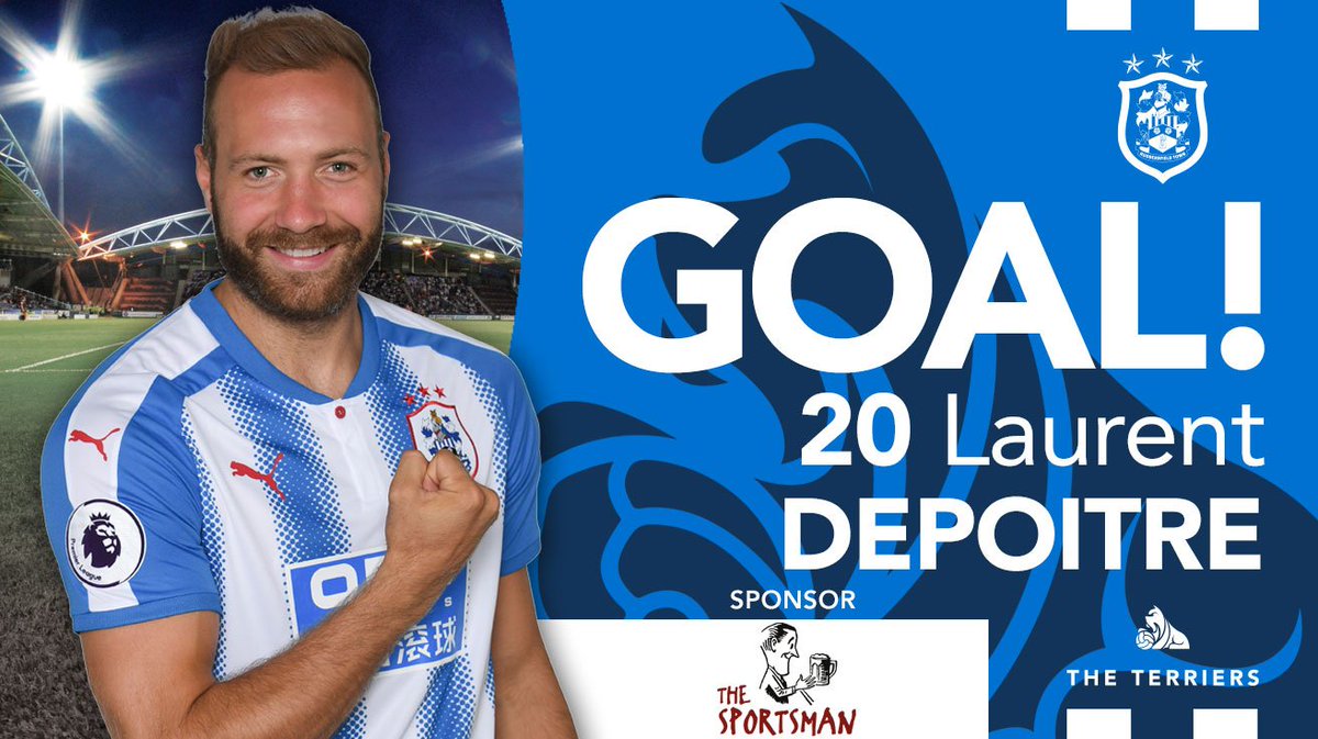 htafc's tweet photo. 46' GOAL #htafc 1-0 #lcfc: @laudepoitre SCORES! (AT) https://t.co/8WHhaJL6VU