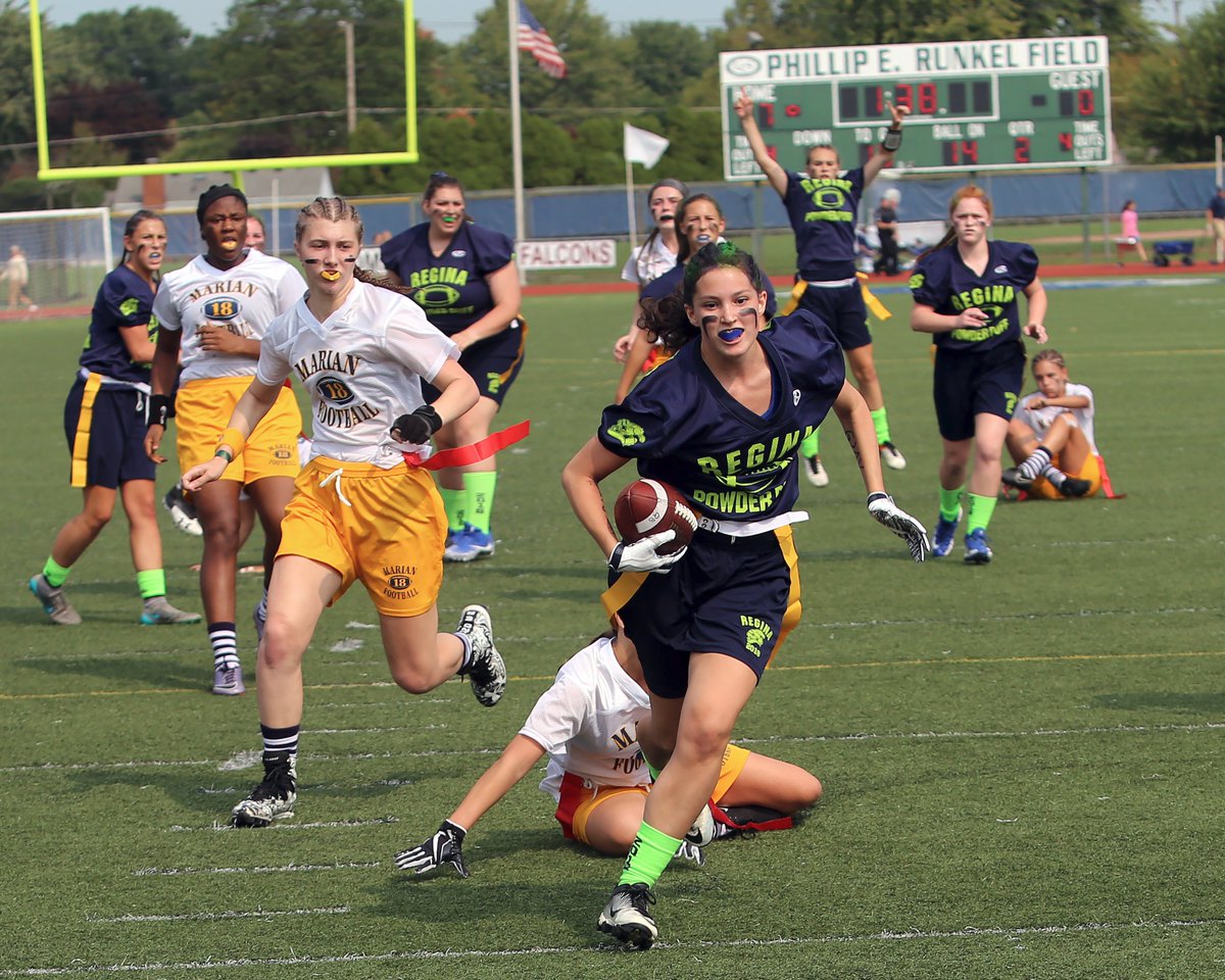 … Erin Hallman to make the score 14-0 Regina.
Story, photos later at StudentandAthlete.org.
@RHSwarren 
<a href="/ReginaGators_18/">Regina Class of 2018🐊</a>
<a href="/RHSSaddledome/">ReginaStudentSection</a>