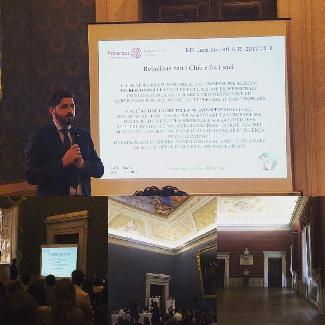 Speaking about Professional Action Committee Program #rotaract #distretto2071 #rotary #2017/2018