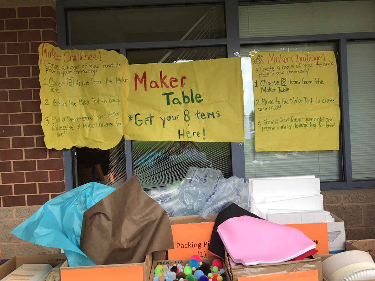 ApsTitle's tweet photo. @APSDrew @APSInstruction Maker space challenges for the Nauck Community https://t.co/SfJgFMkAd7