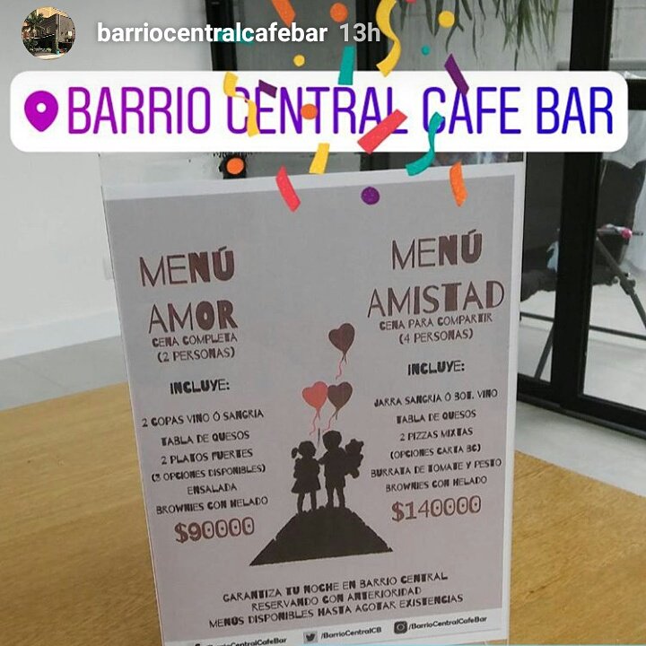 BarrioCentralCB's tweet image. Live Reggae Salsa music and a special menu offer #LoveandFriendshipDay 💖
@LaurelesGourmet @catalystweekly @Colombianlifest @medellinliving