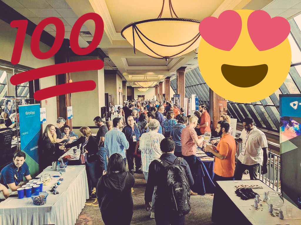 fathomablecom's tweet photo. Great turn out at @BigDesign as always! #design #ux #VR #software #mobile #apps #bigd17 #BigDesign https://t.co/ixIkU2jrbW