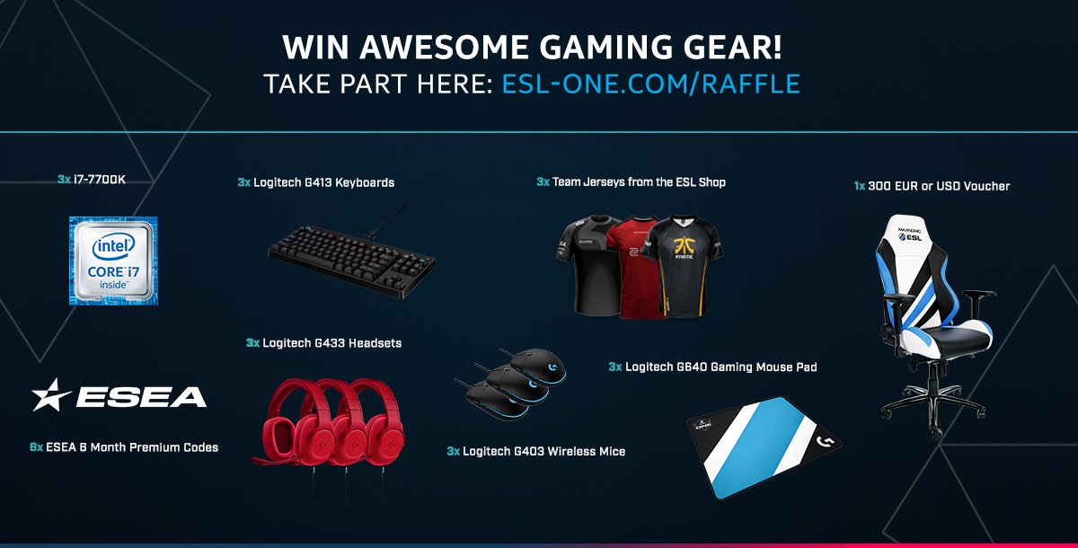 Esl Counter Strike Win Awesome Gaming Gear In Our Eslone Raffle From Intelgaming Esea Logitechg Needforseat T Co Tffmtamcms T Co W9aq8cf75m
