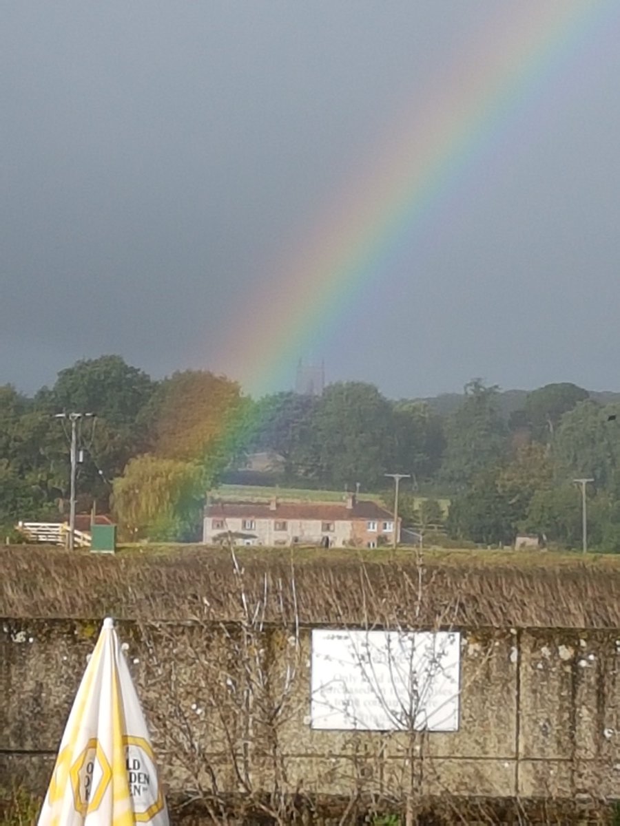 #stunningview looking from The George over the marshes today!#rainbow #view #norfolksky #norfolk #views #nature #beauty #normalfornorfolk