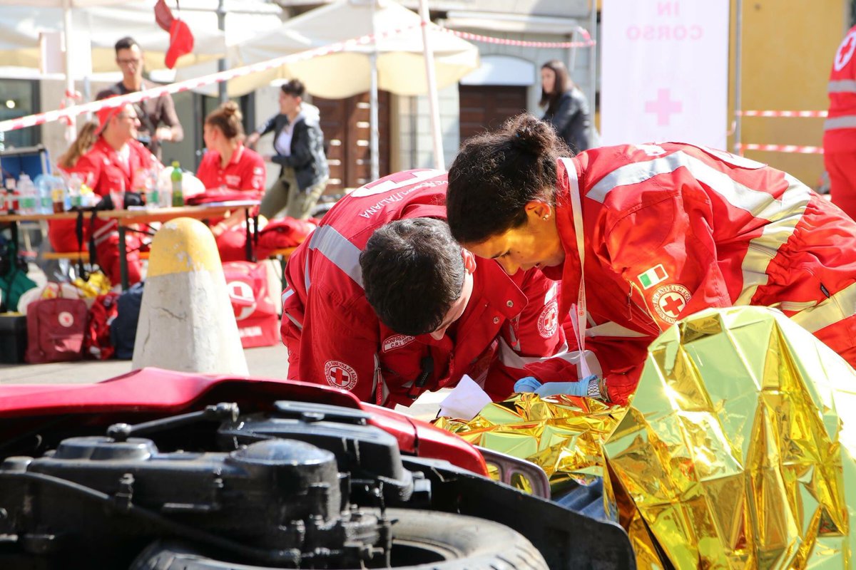 #ReggioEmilia, oggi le Gare Nazionali di #PrimoSoccorso della #CroceRossa. Essere sempre pronti in caso di necessità. #UnItaliaCheAiuta