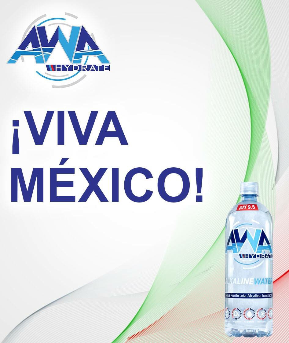 AWAhydrate's tweet photo. ¡VIVA MÉXICO! Feliz día de la independencia 🇲🇽️🎉 #AWAhydrate https://t.co/iaV2C8ni1V
