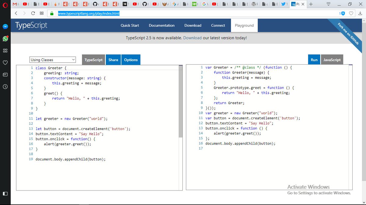 dayogreats's tweet image. The static typing in #TypeScriptLang is just awesome! @JavaScriptDaily