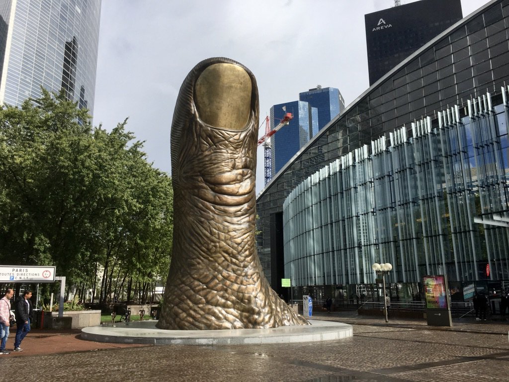 soundlandscapes on Twitter: "'Le Pouce': César Baldaccini's iconic 40-foot thumb in La Défense this afternoon.… "