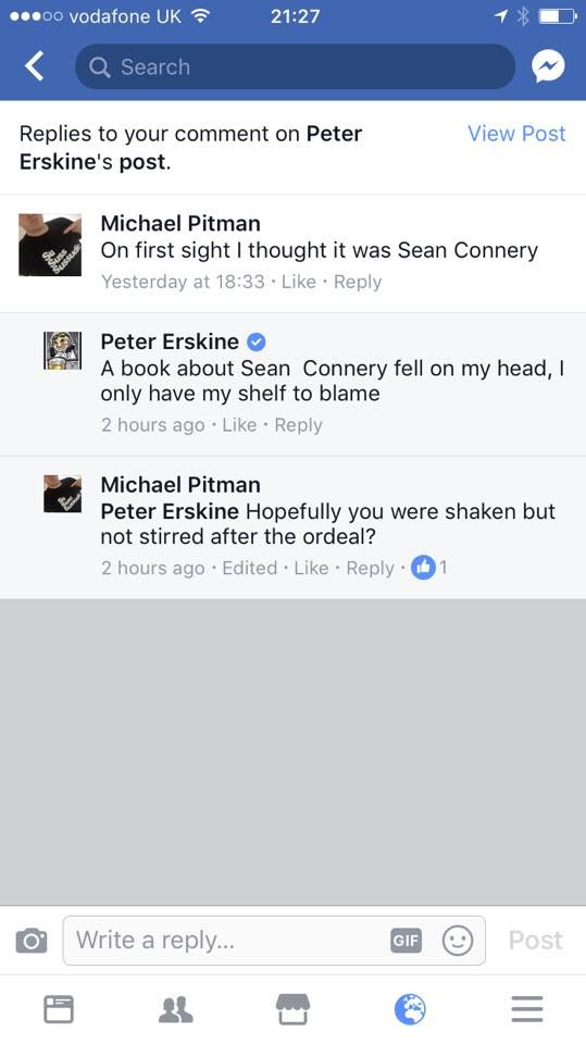 Had a mini pun-off with a hero of mine and genuine drumming legend. See if you can spot who it is. Hint (Weather Report)