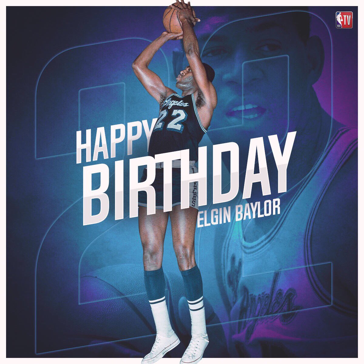 Join us in wishing Hall of Famer and legend, Elgin Baylor, a Happy Birthday! 