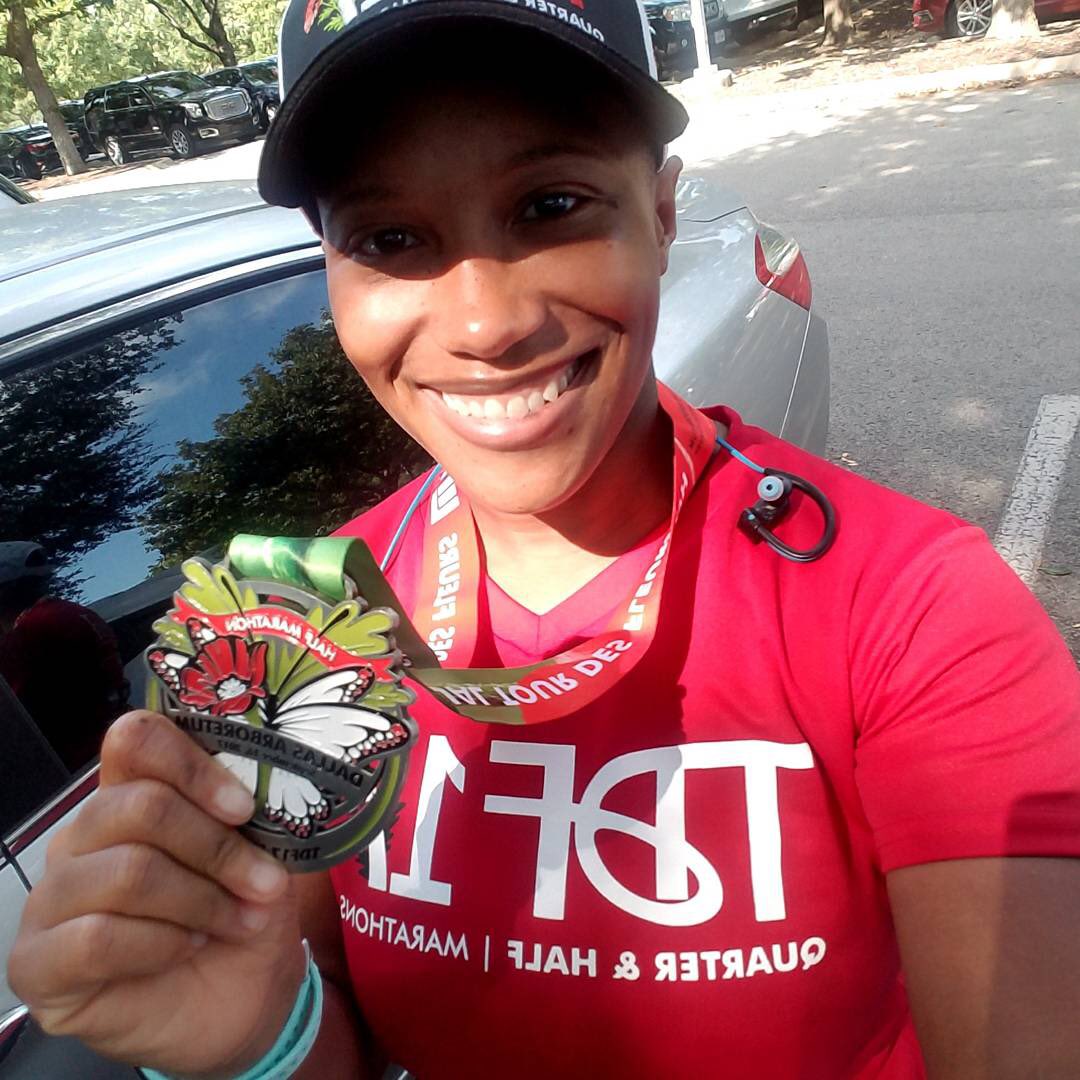 CBS11Shauna's tweet photo. First half marathon complete! https://t.co/foxAs5Mk5Q