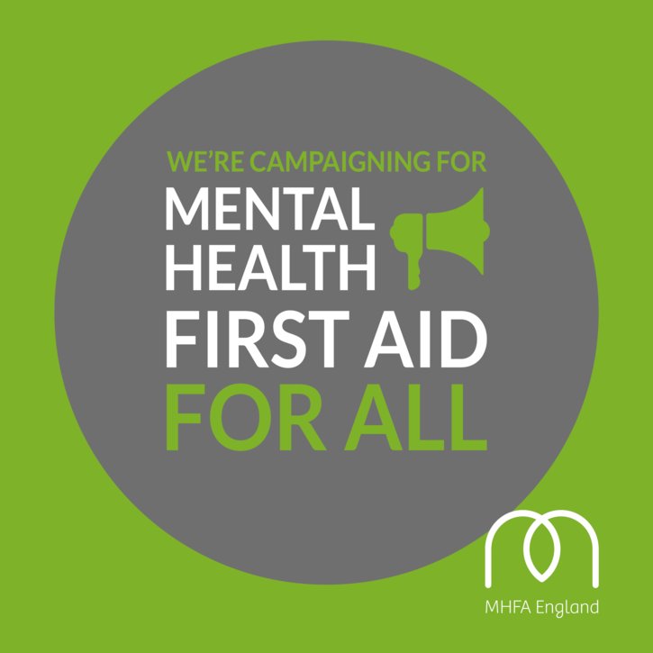 MHFAEngland's tweet photo. Let's work together to #EndTheStigma around talking about #MentalHealth - Because there is no health without mental health https://t.co/vKxQB2bqES