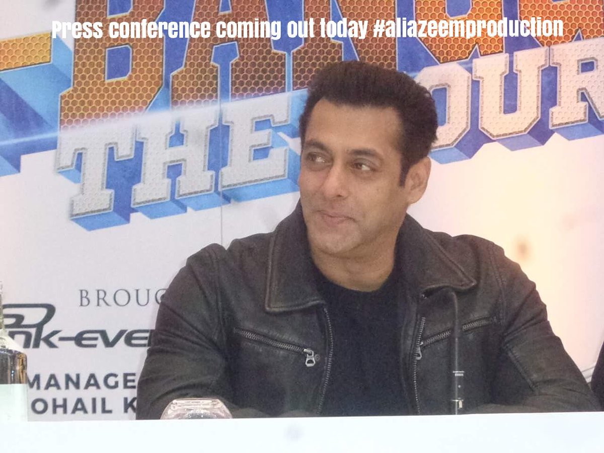 Coming out today press conference. @BeingSalmanKhan @LycaRadio1458 @LycaProductions  #DABANGTOUR #mediahive @ArikaMurtza #aliazeemproduction