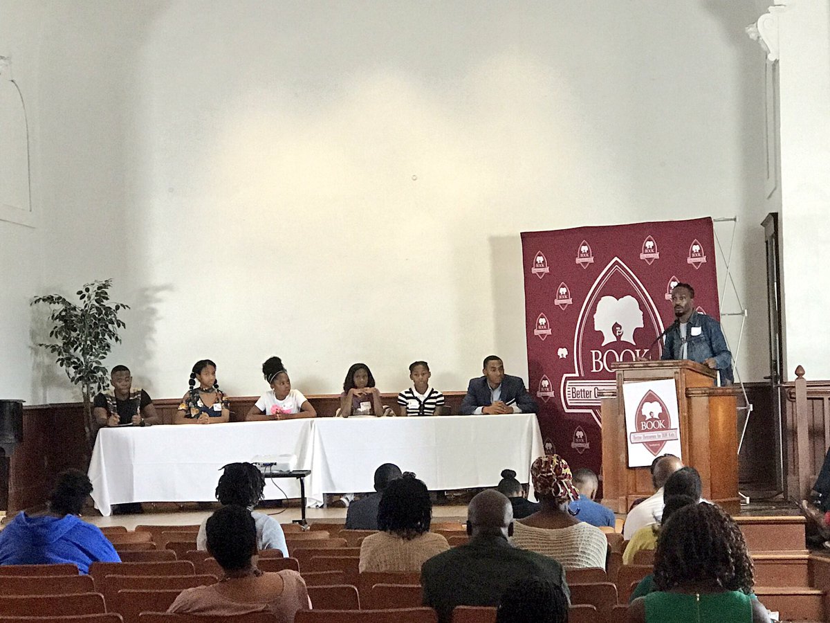 Just finished a great panel on School Engagment featuring a few students from the Metro area! #bookedsummit2017