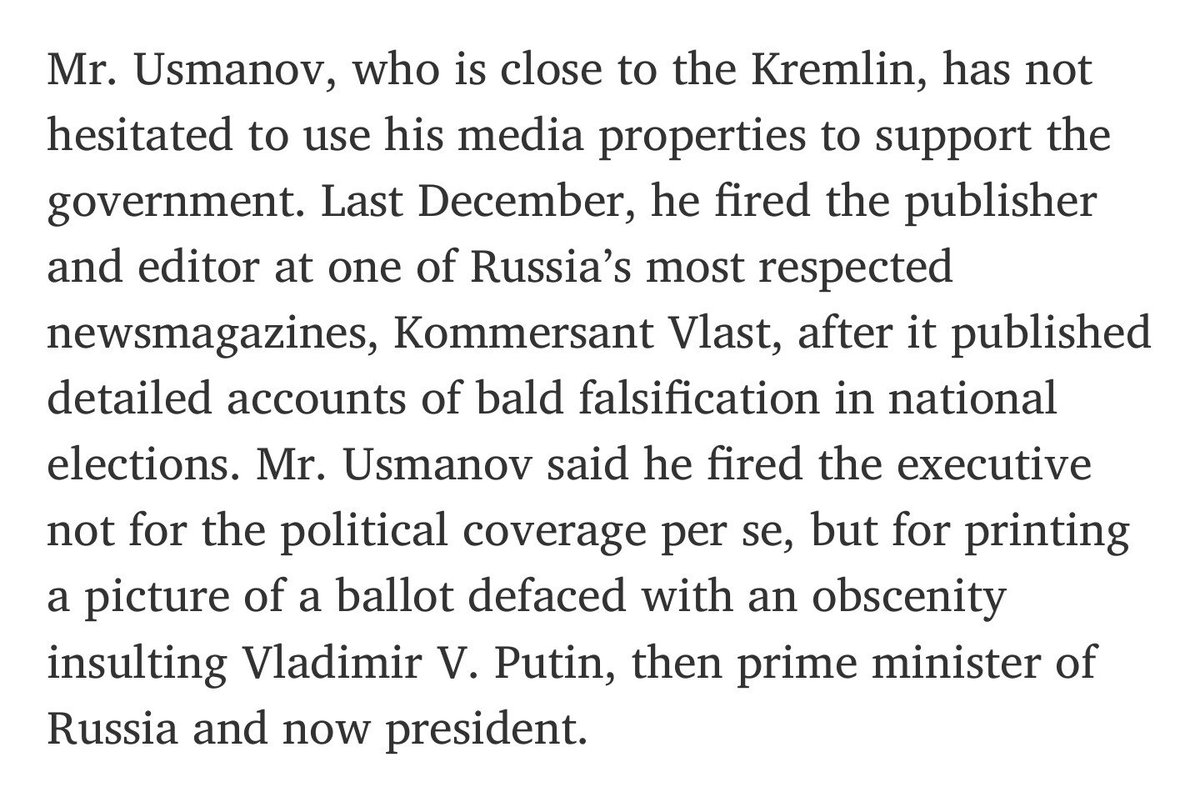 44/ Zuckerberg turned to Russian Oligarch Alisher Usmanov, who just happens to be cozy with Puntin, when he really needed cash.