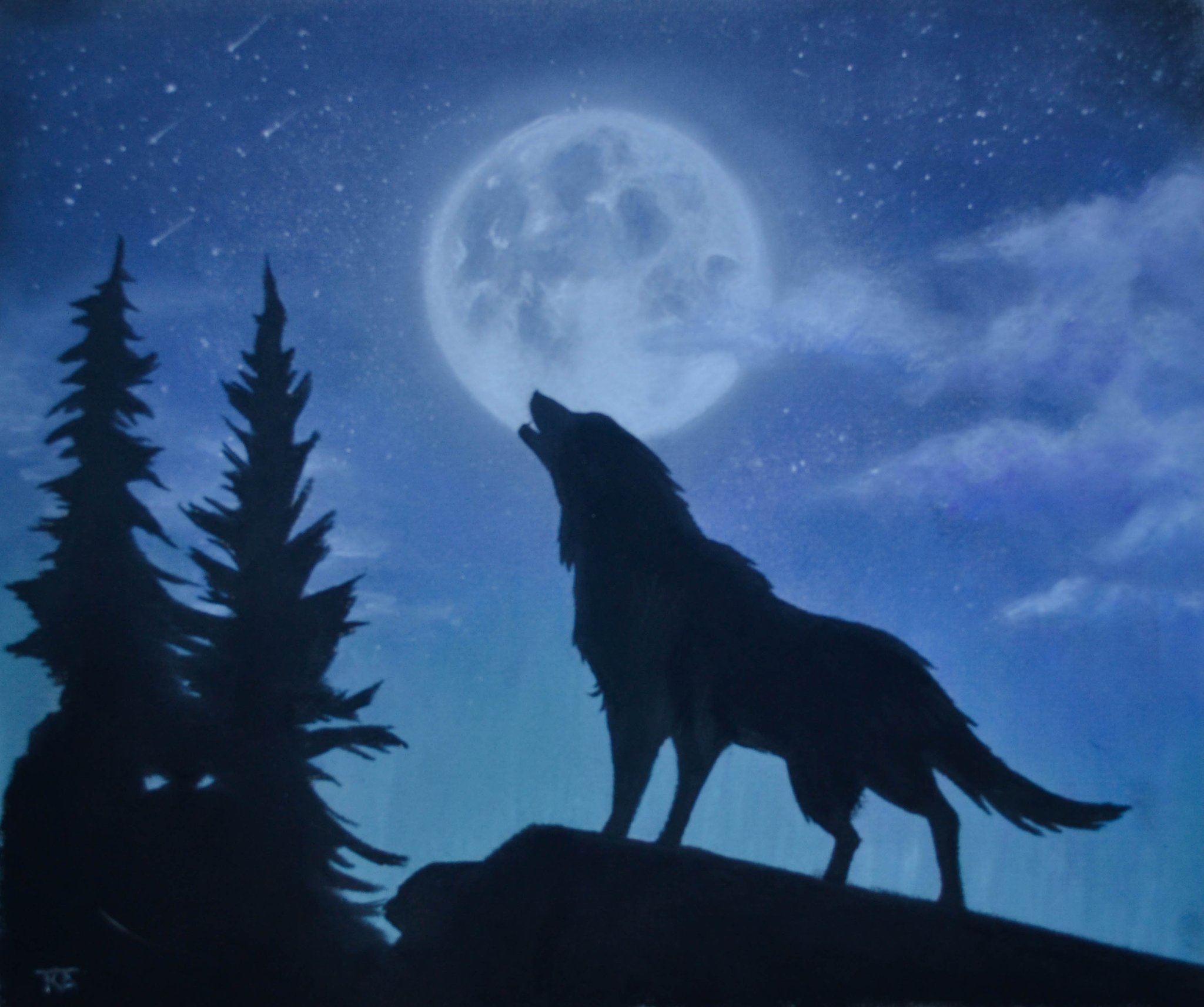 Howling At The Moon  Pencil Drawings Of Wolves Howling  Free Transparent  PNG Clipart Images Download
