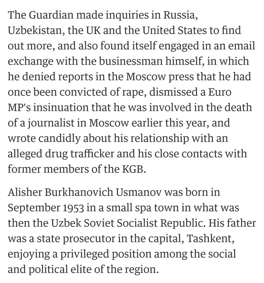 46/ Mark Zuckberg chose this Russian Oligarch as his biz partner in 2009. Is Facebook now just a tool of Putin's? https://www.theguardian.com/world/2007/nov/19/football.russia