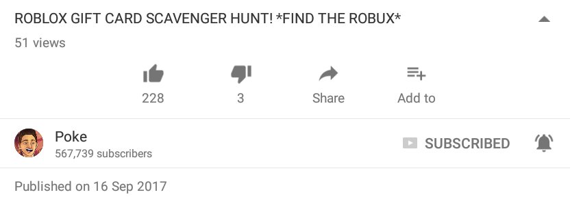 Poke On Twitter Roblox Gift Card Scavenger Hunt Find The Robux Https T Co Mutbcmh9af - roblox cards for robux 2017 that work