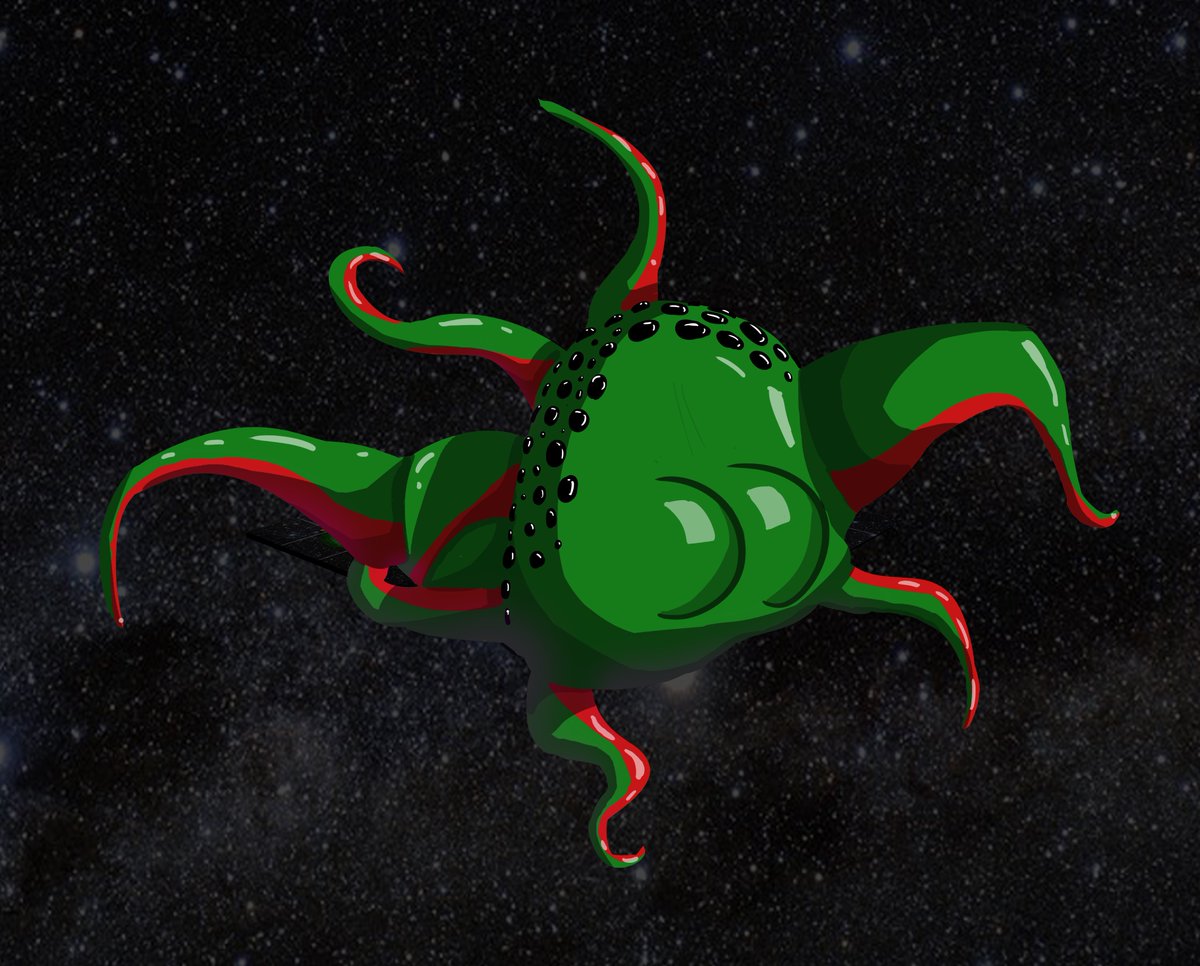 You never really see these Interdimensional eldritch monsters from behind, do you?