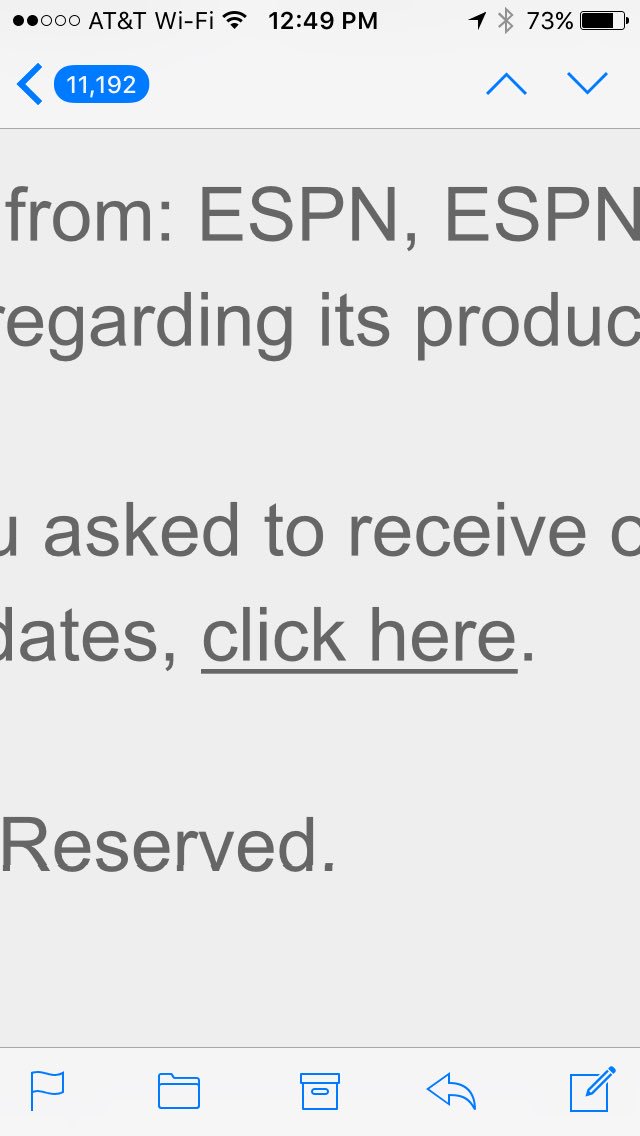 What part of unsubscribe are you NOT understanding? espnpromotions<a href="/espn/">ESPN</a>mail.com @espn <a href="/DisneyParks/">Disney Parks</a>