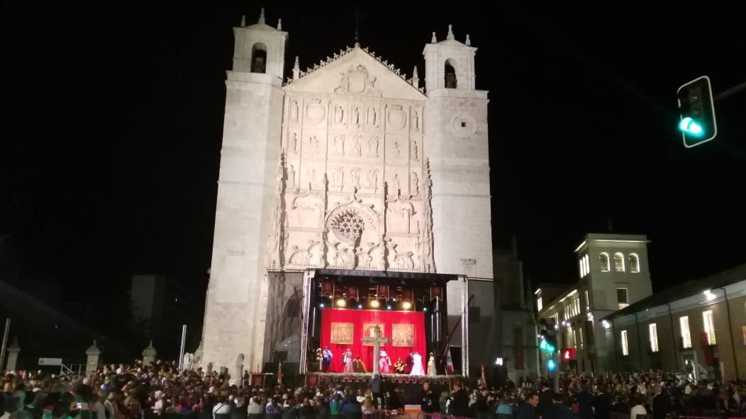 La maravillosa iglesia de #SanPablo, el mejor escenario para la recreación de la entrada de #CarlosV en #Valladolid