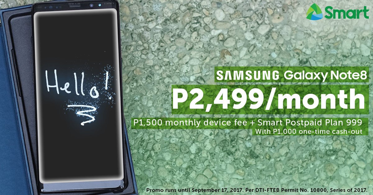 LiveSmart's tweet photo. Pre-order now the Samsung Galaxy Note8 from Smart: https://t.co/tEMIDNRpWG #SmartGalaxyNote8 #GalaxyNote8PH https://t.co/AkeGEddwlV