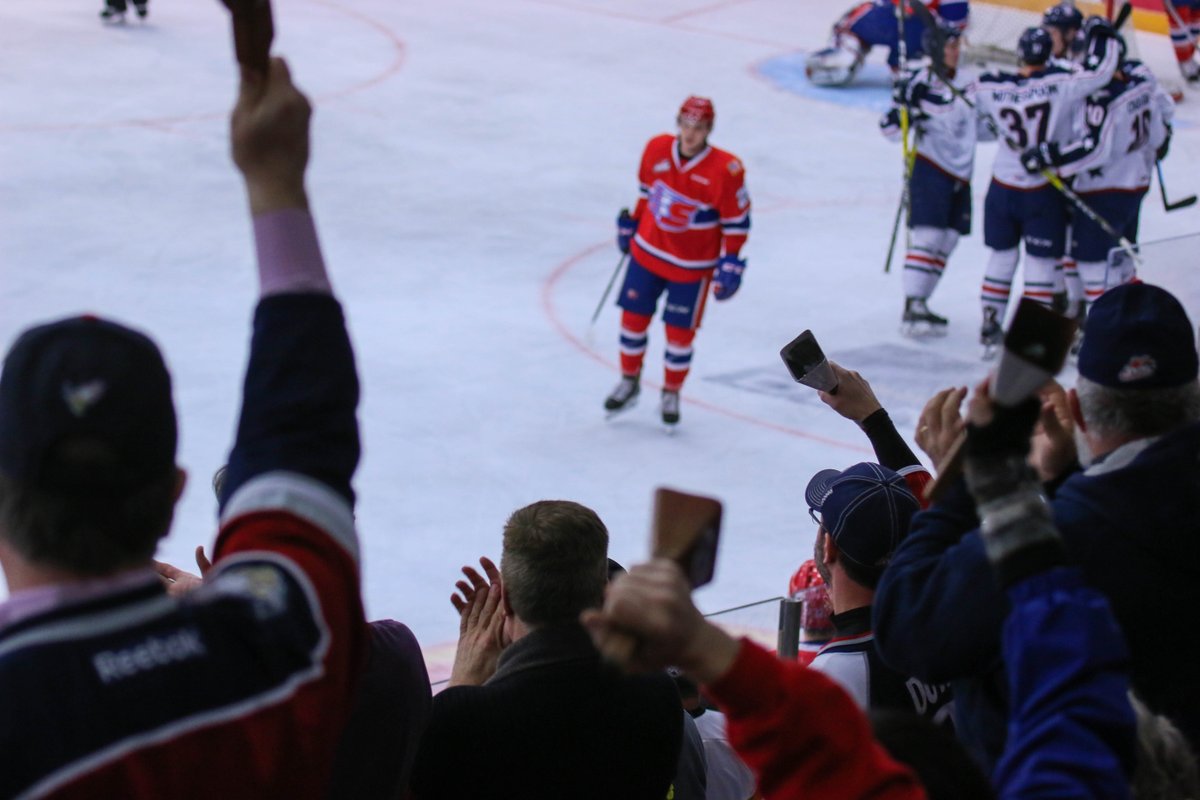 Who's ready for the game tonight?? $10 tickets in our final home meeting with Spokane until December! Be here at 7:05! #GoAms