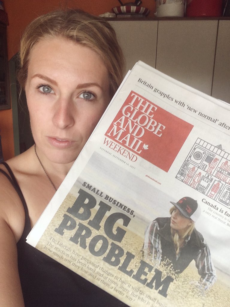 <a href="/JustinTrudeau/">Justin Trudeau</a> u may have not know of me before this morning but I am a #cdnfarmer who opposes your #UnFairTaxChanges &amp; im not backing down!