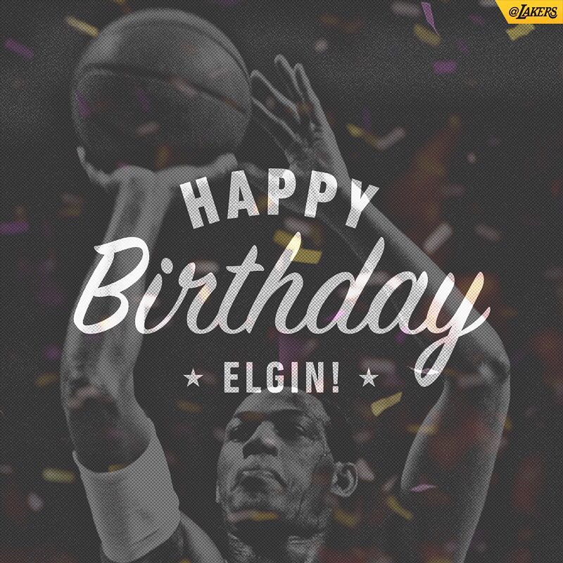 Happy birthday to the one and only Elgin Baylor!
FOLLOW 