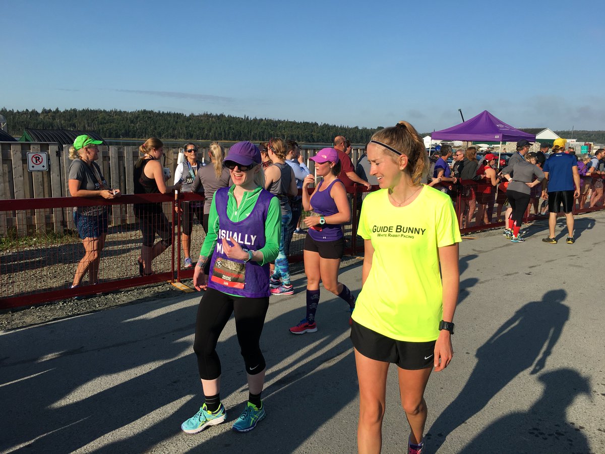 PaceBunnies's tweet photo. Not only were the pace bunnies @MaritimeRaces, so we’re the guide bunnies. Congrats Jennie on completing the 10k today. (GB: Kyla Gillis) https://t.co/jNCFGXPi3P