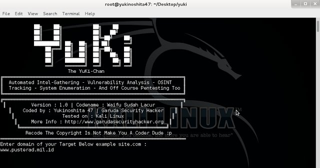 KitPloit's tweet image. Yuki Chan - Automate Pentest Tool goo.gl/hA5EEQ #Android #Joomscan #Kali