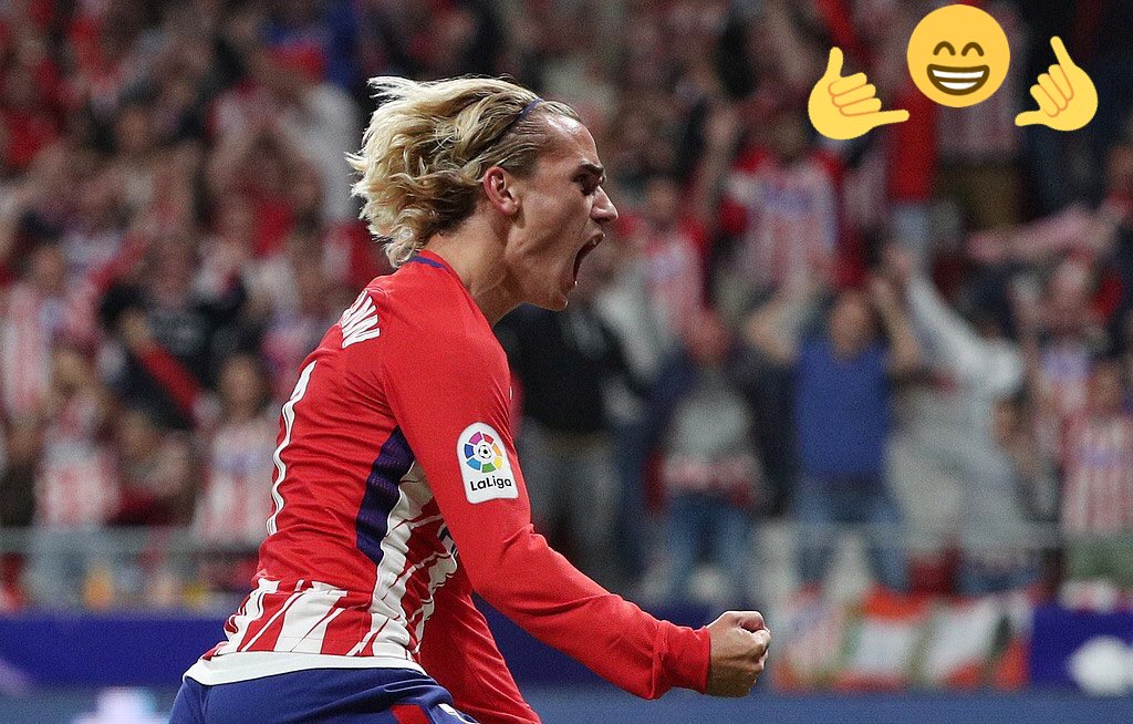 AntoGriezmann's tweet photo. Una imagen vale mas que mil palabras 💪🏽.   🤙🏽😁🤙🏽 https://t.co/o7ELvK7Tp8