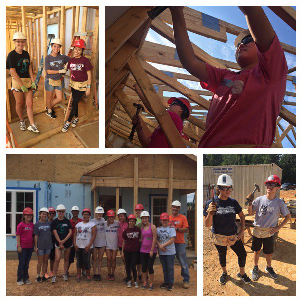 Shout to these new and returning <a href="/HabitatWake/">Habitat for Humanity of Wake County</a> builders from <a href="/millbrookmagnet/">Millbrook Magnet HS</a> mhs_dp helping make dreams come true!