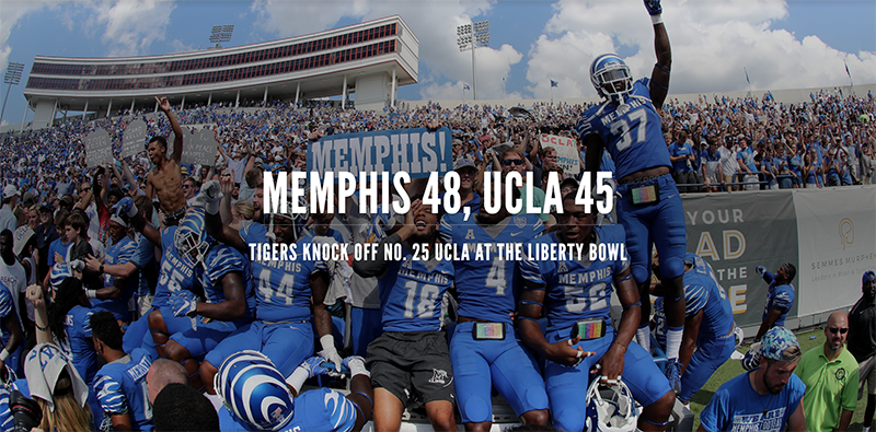 TigersAthletics's tweet photo. Check out the photo recap of today's upset over UCLA!

Link>>> https://t.co/9IZ34P8LS5 https://t.co/YTVJUgRJmx