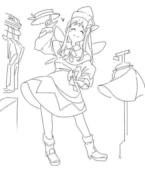 ハケ水車的なものを何か描きたかった…
(服屋の方は特に意味はないです) 