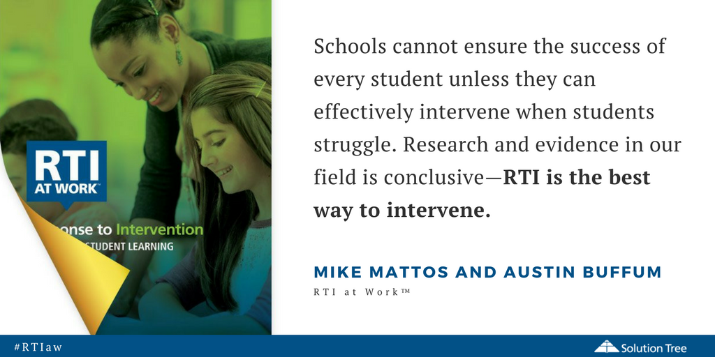 SolutionTree's tweet photo. A majority of schools implementing RTI have not aligned their practices to its guiding principles. Read what works: https://t.co/o6Q8m0jRju https://t.co/dyFBGjc62K