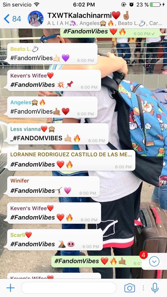 KevenNews's tweet photo. #FandomVibes ¿Más grupos de whatsapp haciendo esto? https://t.co/v10zfFwLPb
