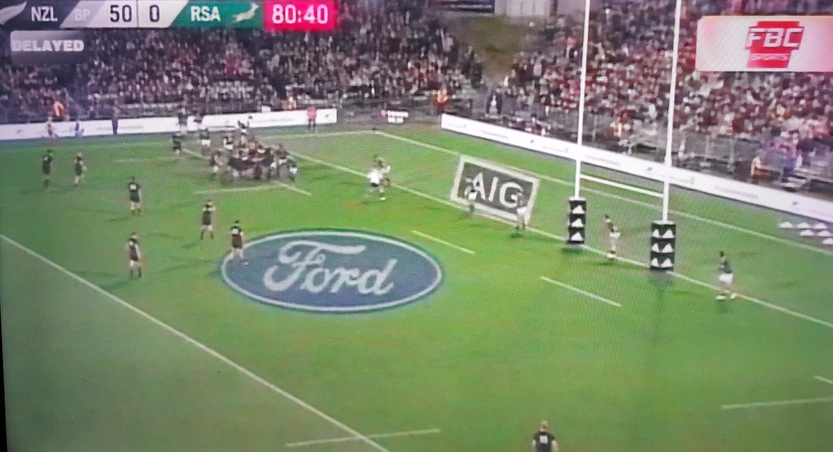 RKSOldScholars's tweet photo. With time up, @AllBlacks opted for a line out that resulted in the final converted try 57-0!! @Springboks completely blacked out!!! #NZLvRSA https://t.co/dRlcey9qgs