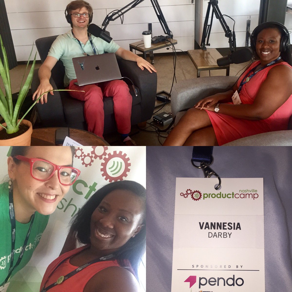 vannesiadarby's tweet photo. #Podcasting and #session hosting -- what a time at @ProductCampNash !
#productcamp #productcampnashville #pcn17 #influencermarketing #kpi https://t.co/XHdVoXKYGm