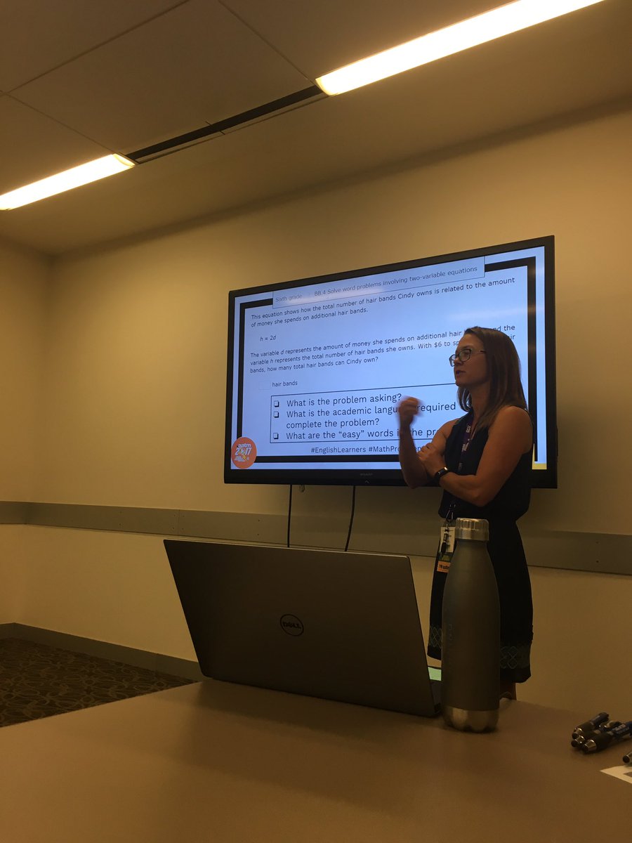 TheMrsRandolph's tweet image. Learning how to better meet the needs of my ELL population #aatm #EnglishLearners #MathProficiency #WeAreCrane