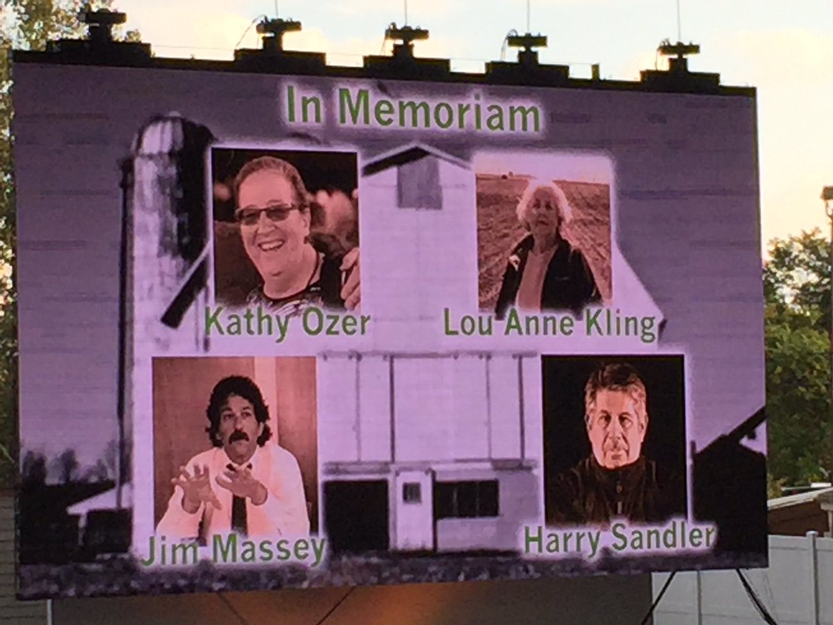 Thank you <a href="/FarmAid/">Farm Aid</a> for the touching In Memoriam to <a href="/FarmersLegal/">FLAG</a> founder Jim Massey &amp; MN #farmadvocacy legend LouAnne Kling at #FarmAid2017