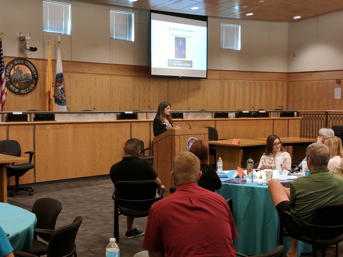 NM Sec of State on Twitter "Thx Dona Ana County Clerk's Office for