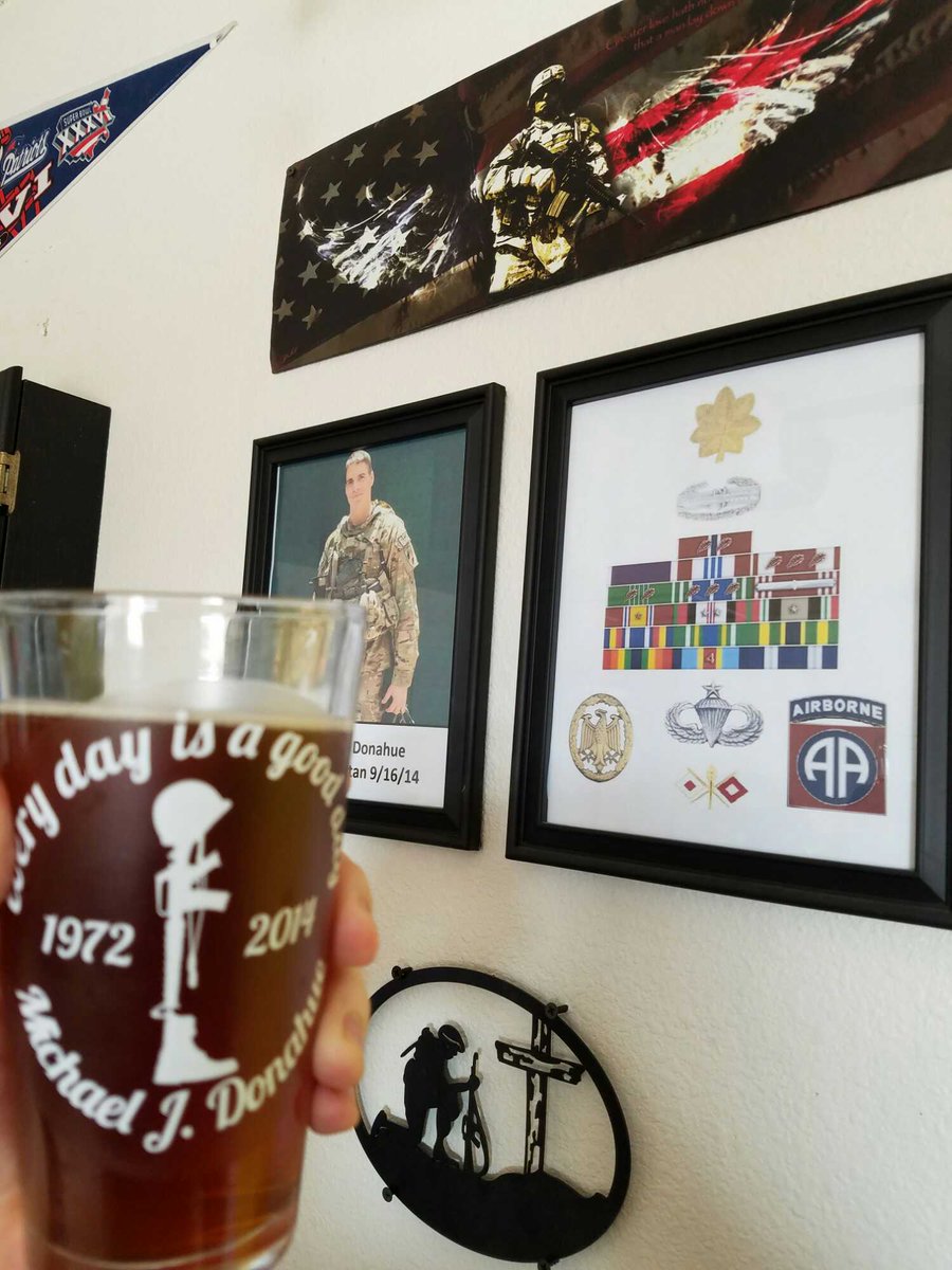 LavinTim's tweet image. Having a beer in memory of an old friend.  Rest easy Mike! #NeverForgotten