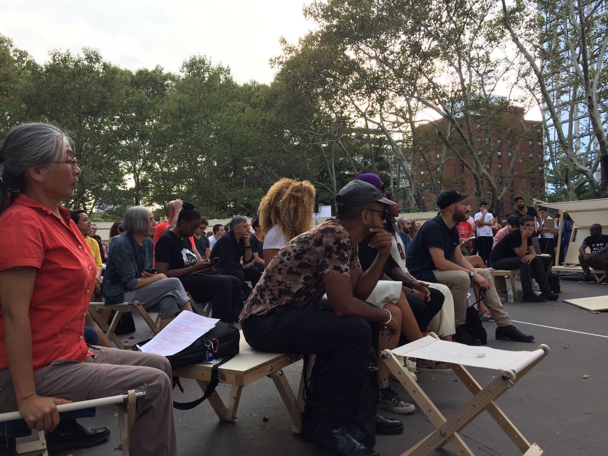 gregorrobertson's tweet photo. Fantastic debate and dialogue today at @IdeasCity! Thx for having me #ideascityny @rasjbaraka https://t.co/7o7zNYLMle