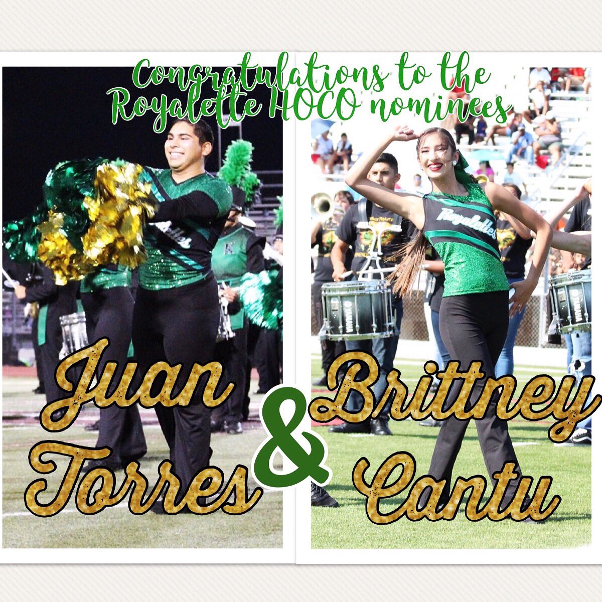 khsroyalettes's tweet photo. Congrats Juan and Britt! You have our vote ❤️ #Homecoming2017 https://t.co/qoEZuqjv59
