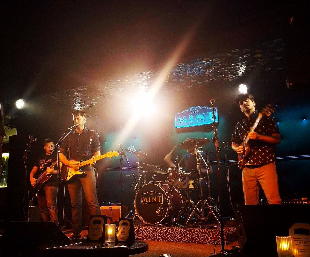 TightRopeSky's tweet photo. Great turnout at the @MintLA last night! Thanks for having us 🍸

#themint #losangeles #indie #rock #prog #music #buzzbandsla #music #DTLA https://t.co/LhyXcRhFoA